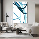 Painting by Numbers Art Abstract Blue Lines II